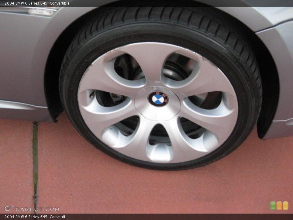 2004 BMW 6 Series 645i Convertible Wheel and Tire Photo #40928602