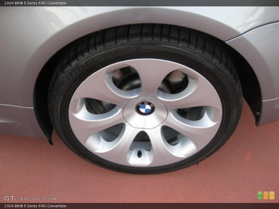 2004 BMW 6 Series 645i Convertible Wheel and Tire Photo #40928626