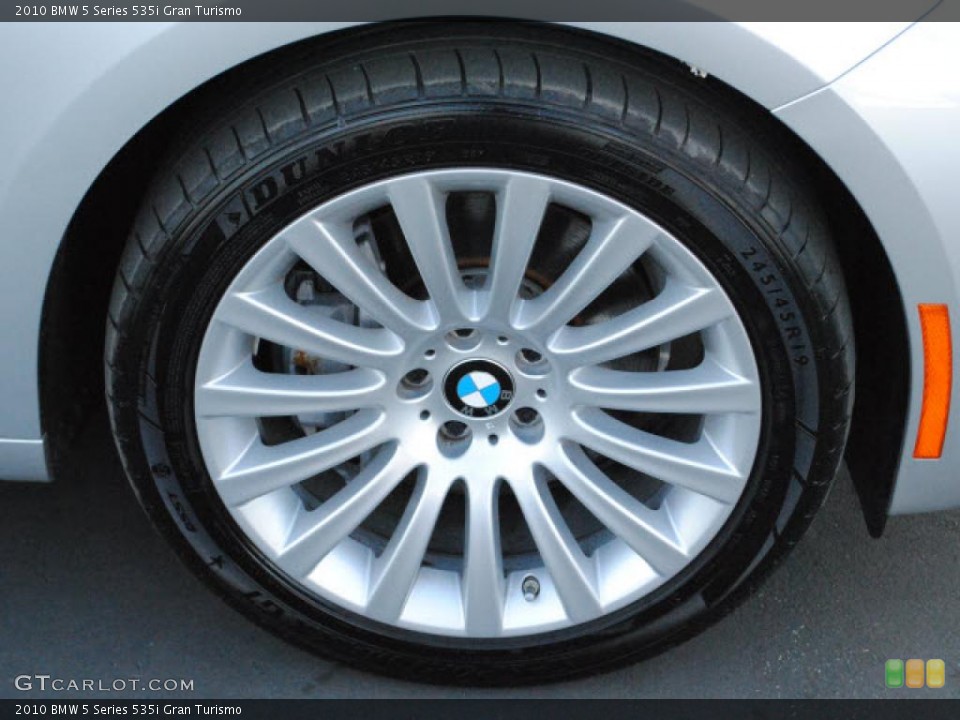 2010 BMW 5 Series 535i Gran Turismo Wheel and Tire Photo #40932614