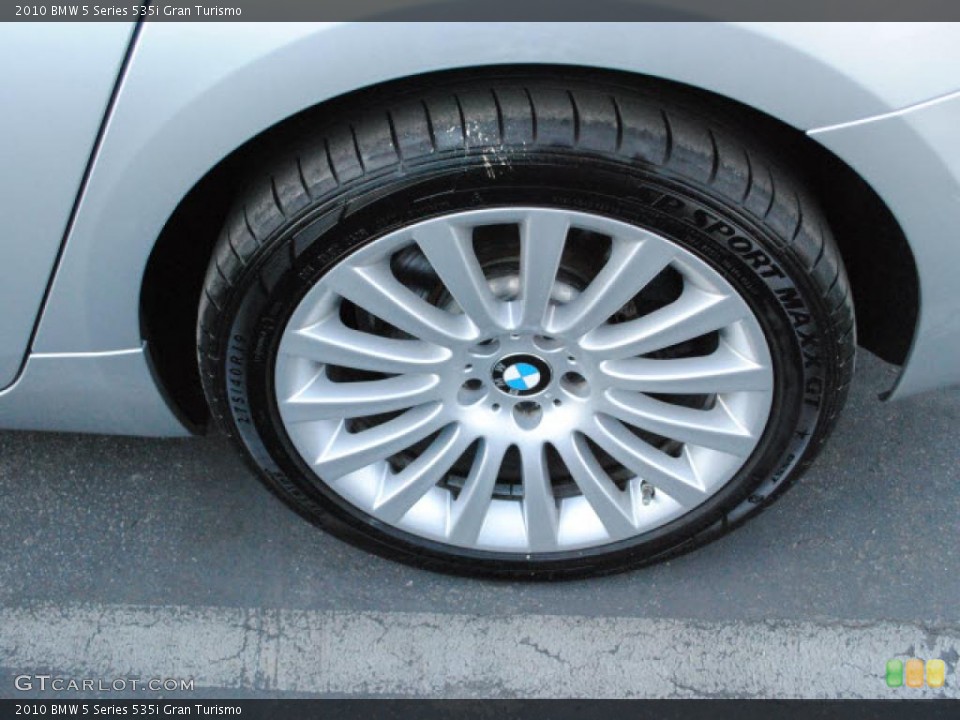 2010 BMW 5 Series 535i Gran Turismo Wheel and Tire Photo #40932738