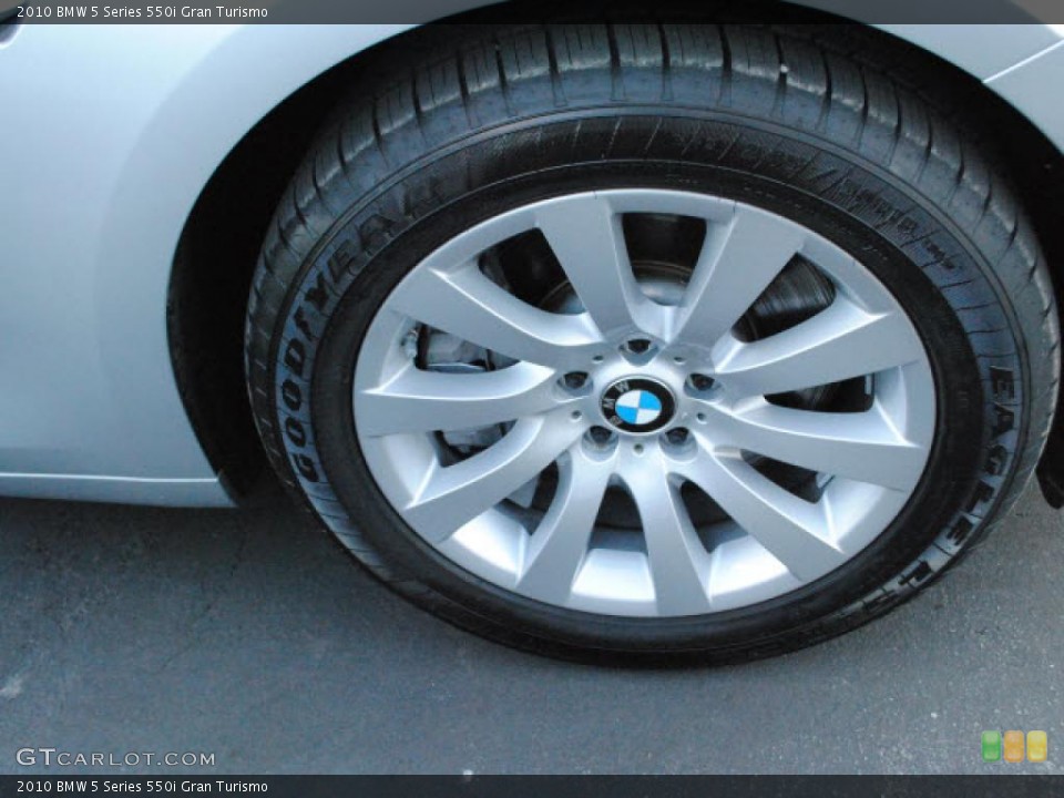 2010 BMW 5 Series 550i Gran Turismo Wheel and Tire Photo #40933026