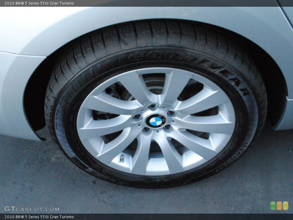 2010 BMW 5 Series 550i Gran Turismo Wheel and Tire Photo #40933102