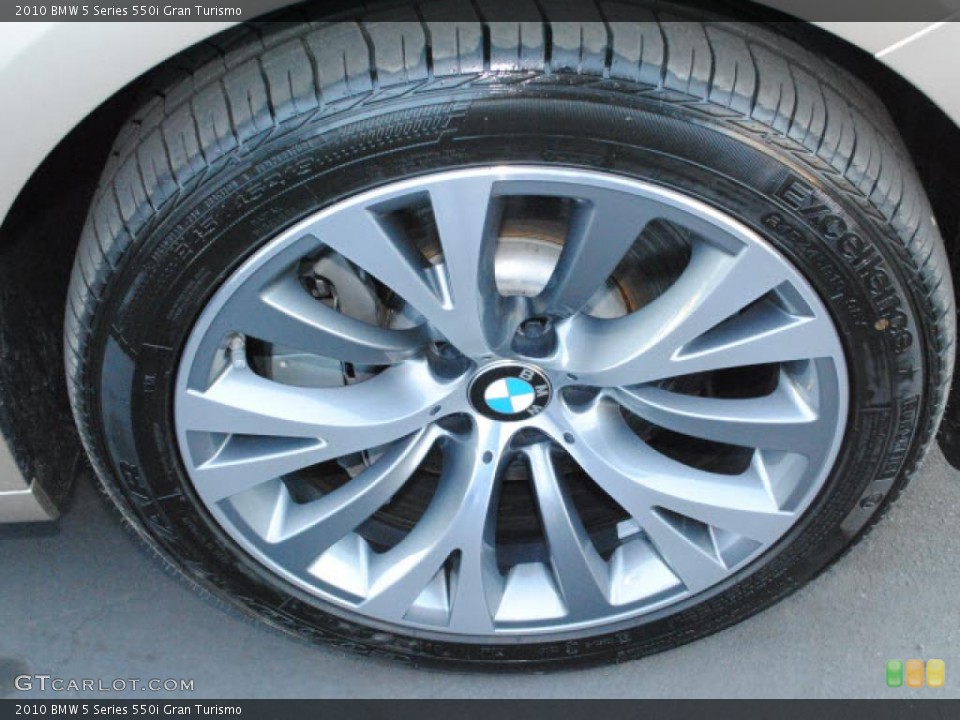 2010 BMW 5 Series 550i Gran Turismo Wheel and Tire Photo #40933422
