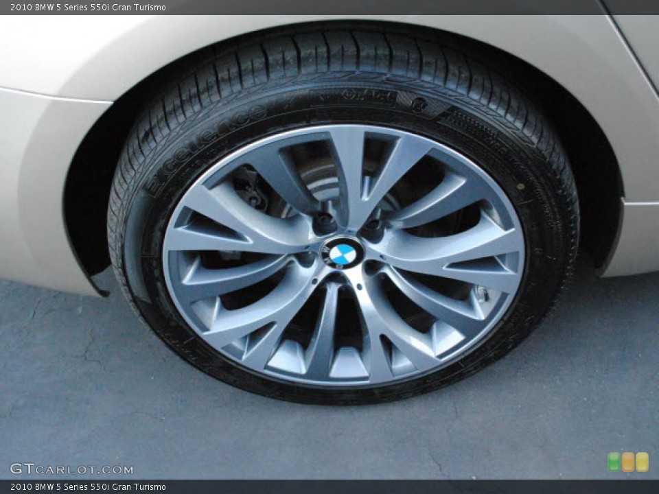 2010 BMW 5 Series 550i Gran Turismo Wheel and Tire Photo #40933494