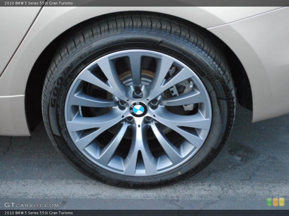 2010 BMW 5 Series 550i Gran Turismo Wheel and Tire Photo #40933570