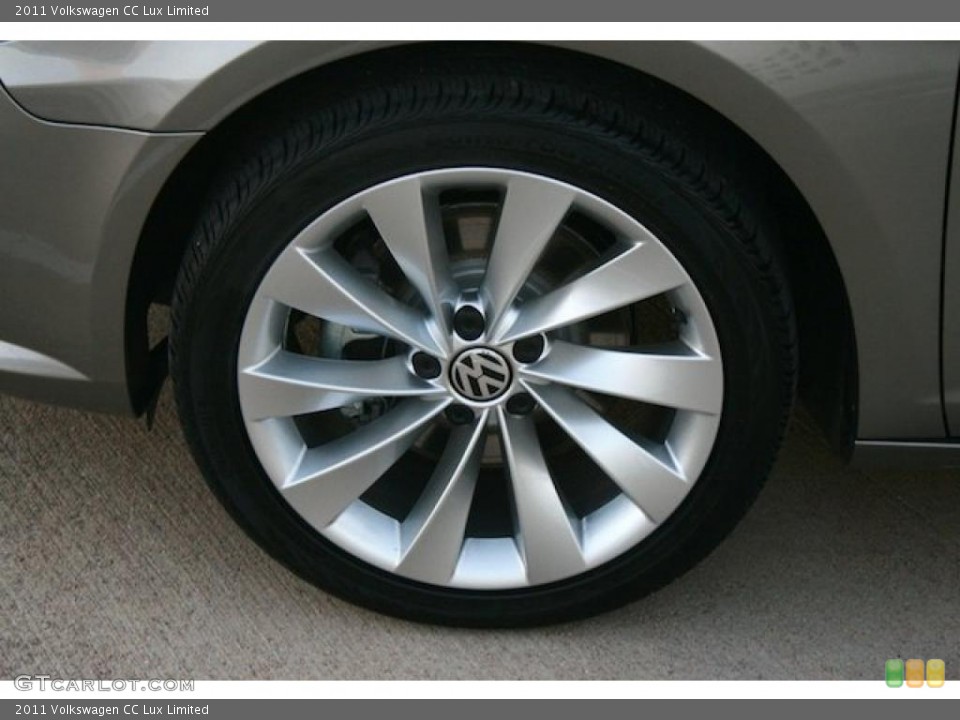 2011 Volkswagen CC Lux Limited Wheel and Tire Photo #40937898