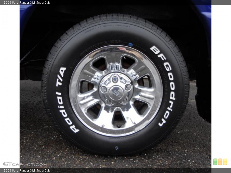 2003 Ford Ranger XLT SuperCab Wheel and Tire Photo #40950015
