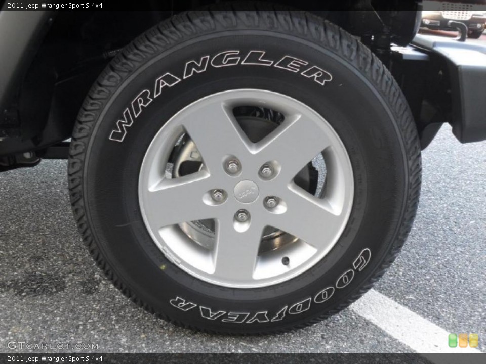 2011 Jeep Wrangler Sport S 4x4 Wheel and Tire Photo #40960381