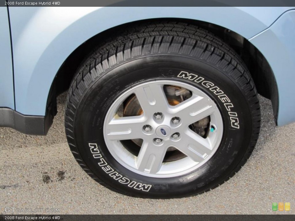 2008 Ford Escape Hybrid 4WD Wheel and Tire Photo #40973788