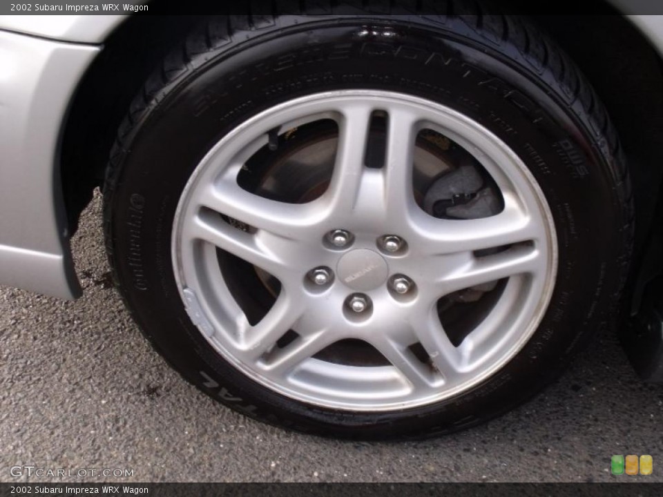2002 Subaru Impreza WRX Wagon Wheel and Tire Photo #40978460