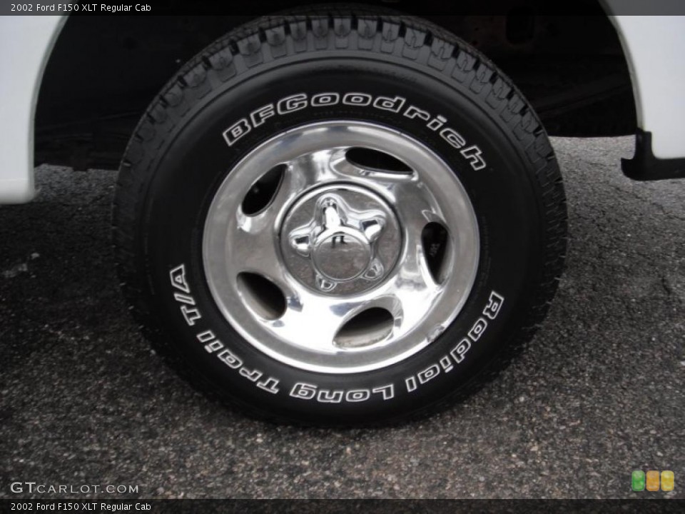 2002 Ford F150 XLT Regular Cab Wheel and Tire Photo #40988649