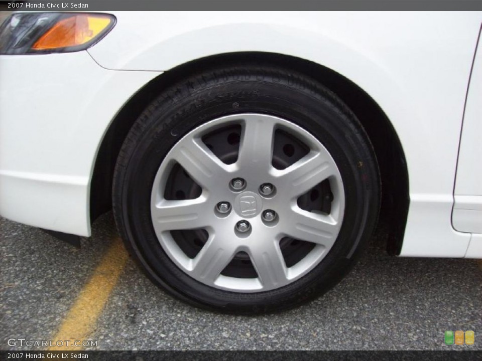 2007 Honda Civic LX Sedan Wheel and Tire Photo #41004090
