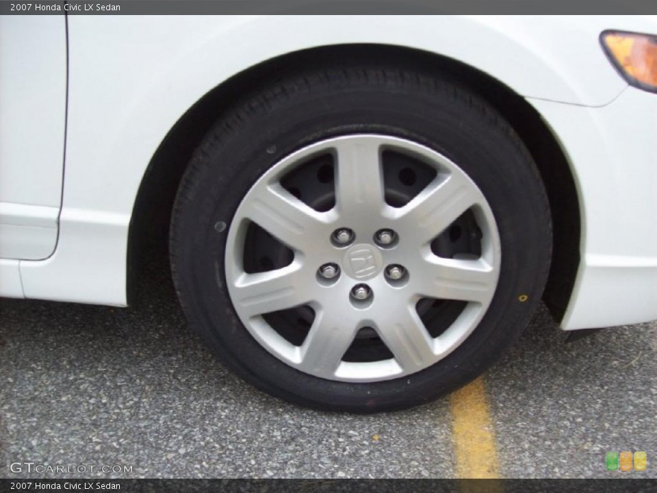 2007 Honda Civic LX Sedan Wheel and Tire Photo #41004106
