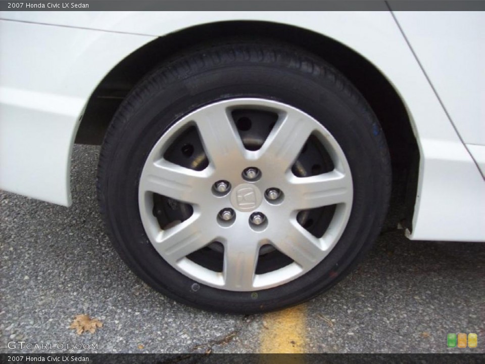 2007 Honda Civic LX Sedan Wheel and Tire Photo #41004134