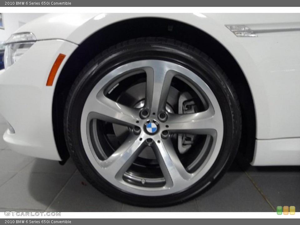 2010 BMW 6 Series 650i Convertible Wheel and Tire Photo #41005018