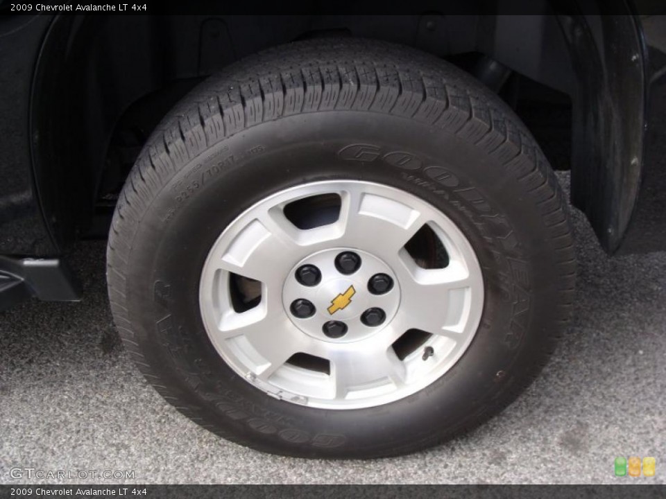 2009 Chevrolet Avalanche LT 4x4 Wheel and Tire Photo #41013290
