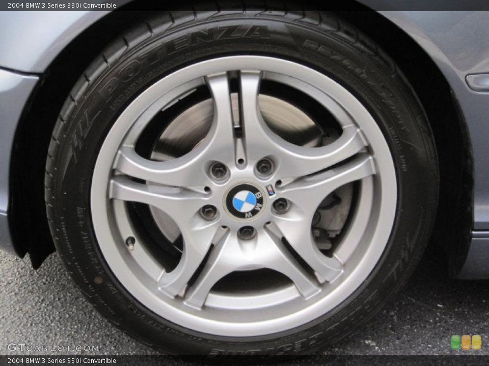 2004 BMW 3 Series 330i Convertible Wheel and Tire Photo #41023636