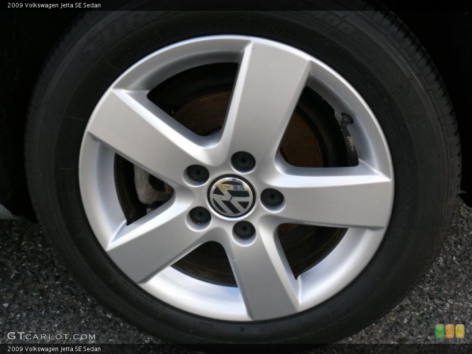 2009 Volkswagen Jetta SE Sedan Wheel and Tire Photo #41024904