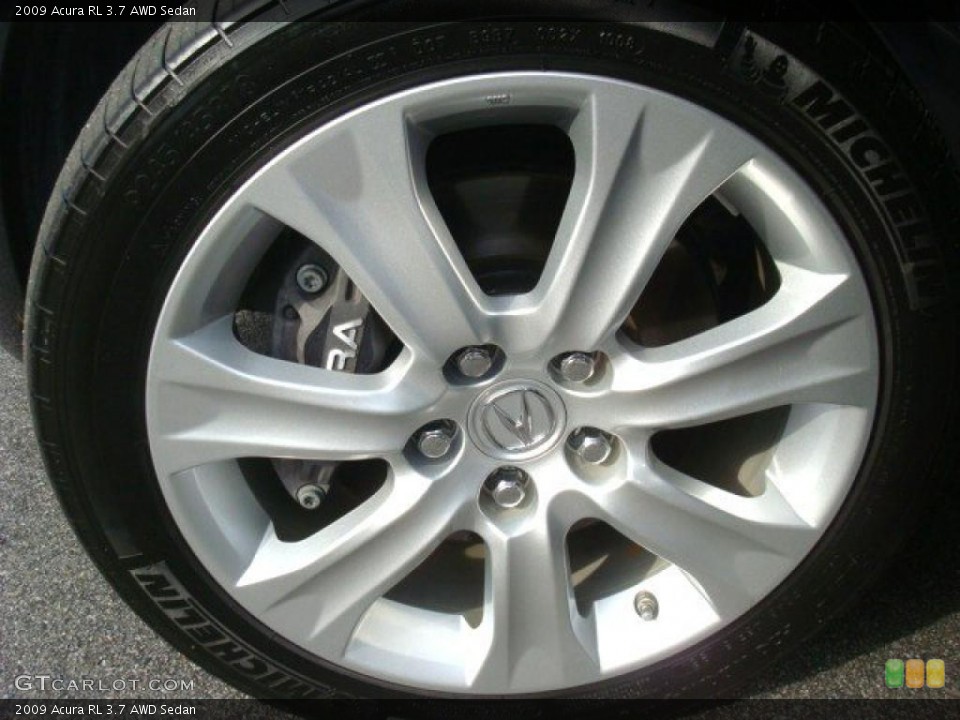2009 Acura RL 3.7 AWD Sedan Wheel and Tire Photo #41032128