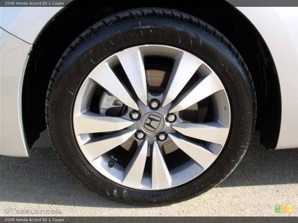 2008 Honda Accord EX-L Coupe Wheel and Tire Photo #41043357