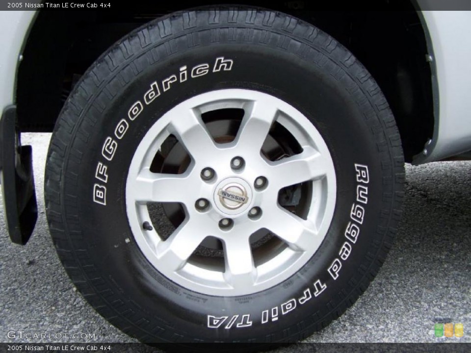 2005 Nissan Titan LE Crew Cab 4x4 Wheel and Tire Photo #41045617