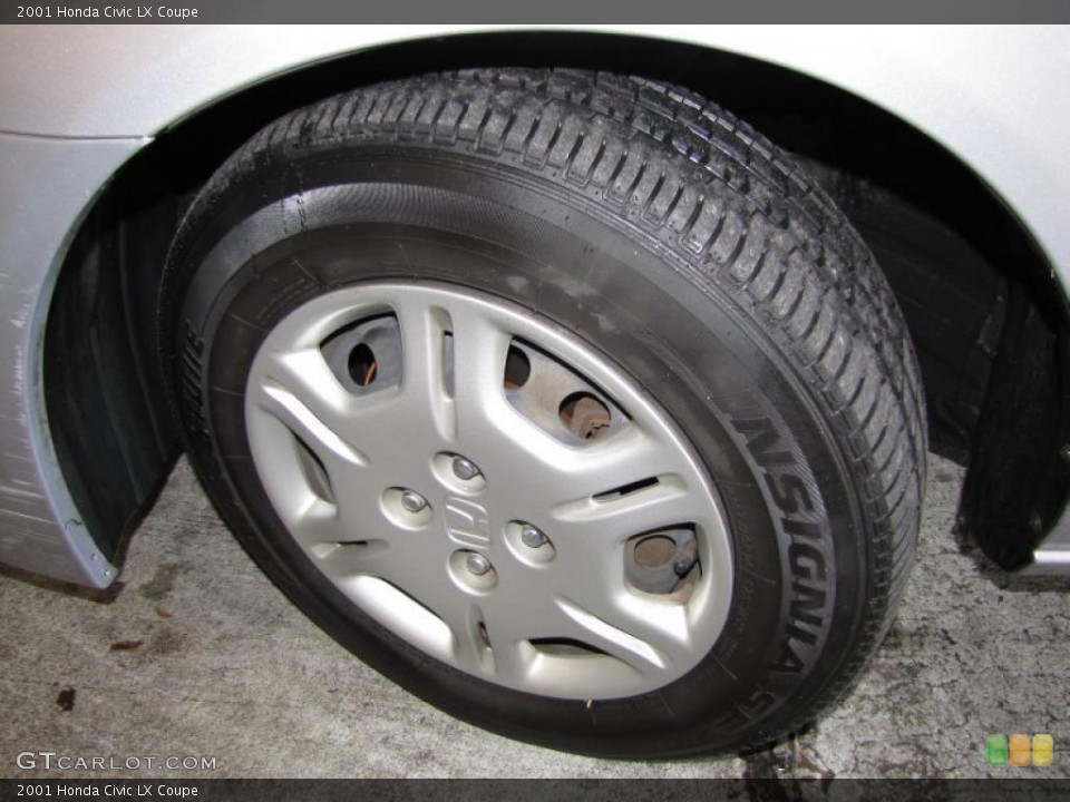 2001 Honda Civic LX Coupe Wheel and Tire Photo #41056558