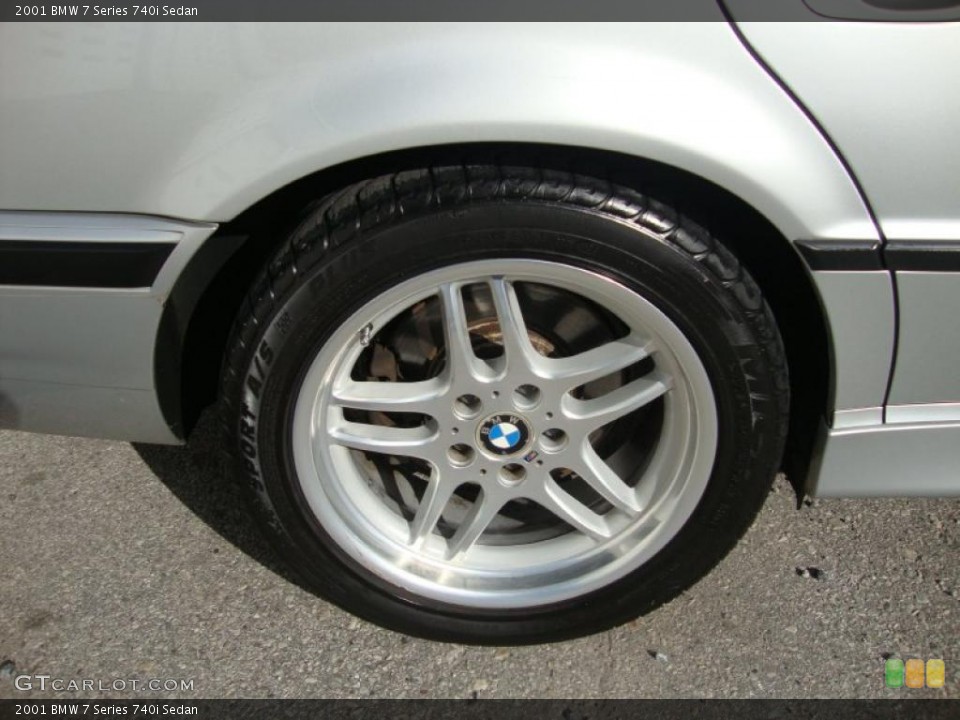 2001 BMW 7 Series 740i Sedan Wheel and Tire Photo #41060515