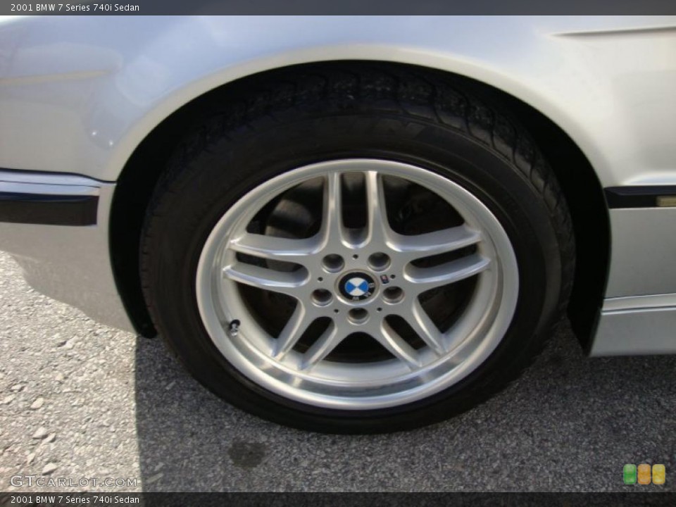 2001 BMW 7 Series 740i Sedan Wheel and Tire Photo #41060615