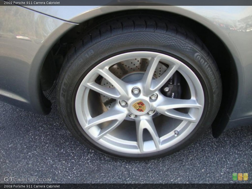 2009 Porsche 911 Carrera Cabriolet Wheel and Tire Photo #41062063