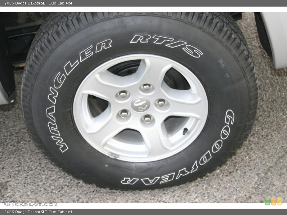 2006 Dodge Dakota SLT Club Cab 4x4 Wheel and Tire Photo #41062579