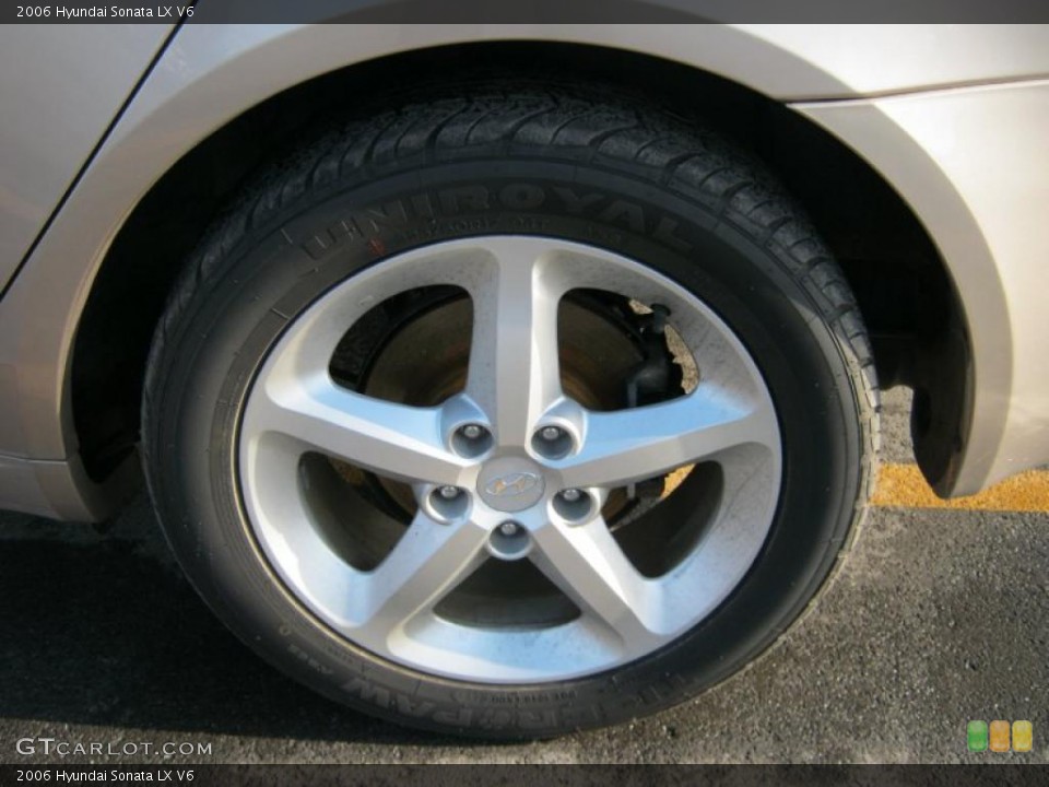 2006 Hyundai Sonata LX V6 Wheel and Tire Photo #41064539