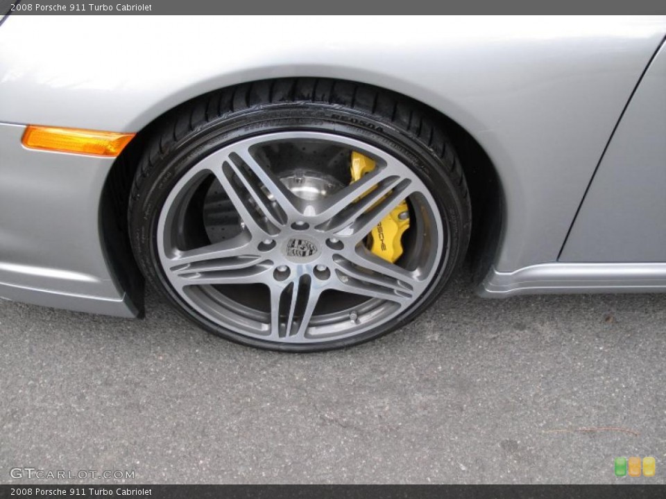 2008 Porsche 911 Turbo Cabriolet Wheel and Tire Photo #41074587