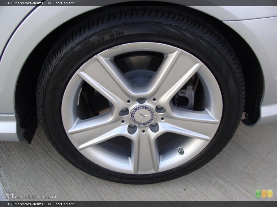 2010 Mercedes-Benz C 300 Sport 4Matic Wheel and Tire Photo #41074735