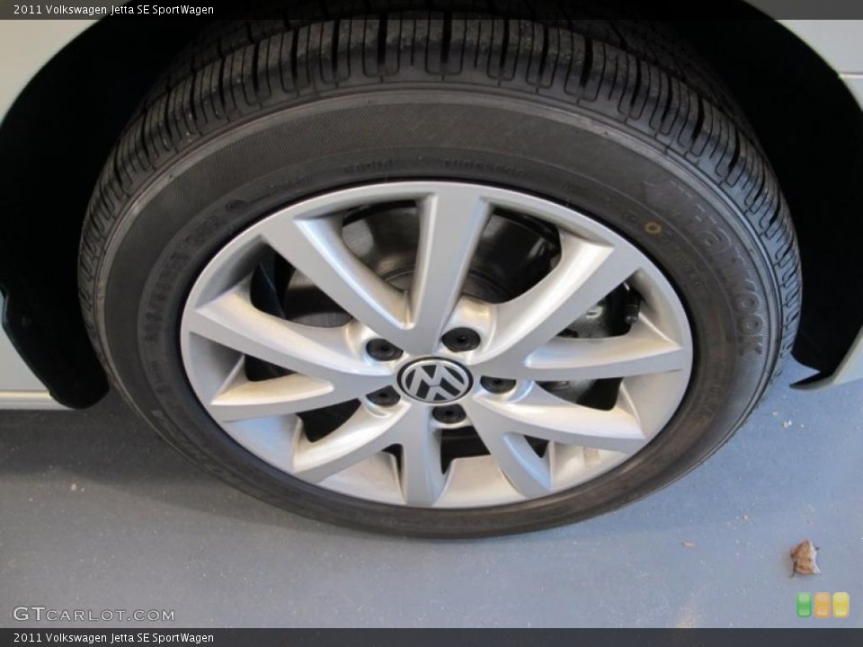 2011 Volkswagen Jetta SE SportWagen Wheel and Tire Photo #41075747
