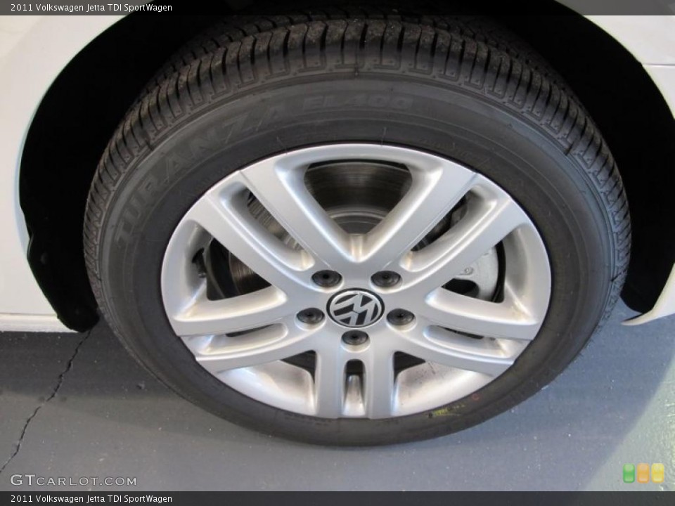2011 Volkswagen Jetta TDI SportWagen Wheel and Tire Photo #41077067