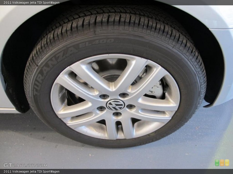 2011 Volkswagen Jetta TDI SportWagen Wheel and Tire Photo #41077615