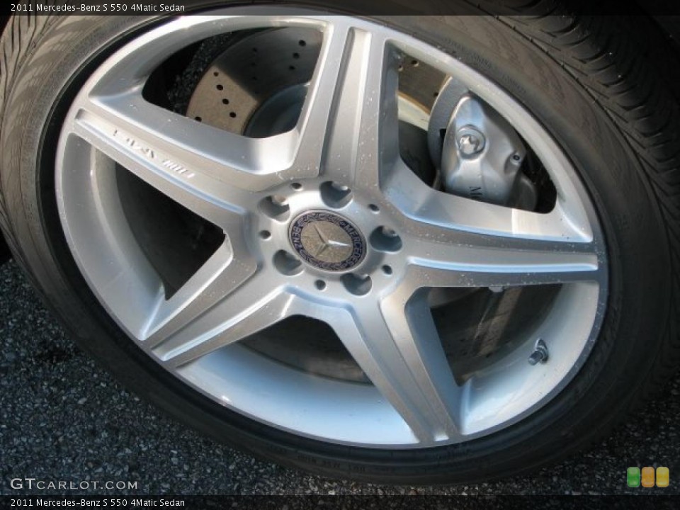 2011 Mercedes-Benz S 550 4Matic Sedan Wheel and Tire Photo #41083223