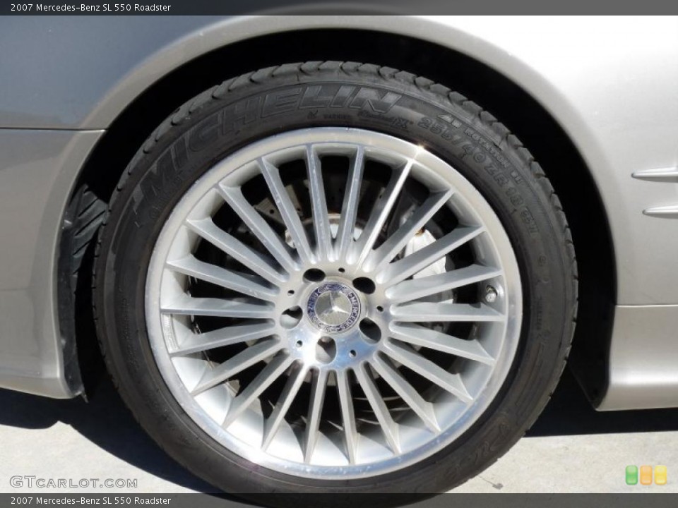 2007 Mercedes-Benz SL 550 Roadster Wheel and Tire Photo #41083451