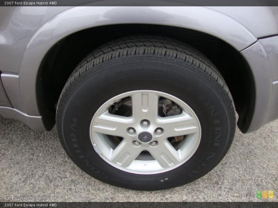 2007 Ford Escape Hybrid 4WD Wheel and Tire Photo #41084387