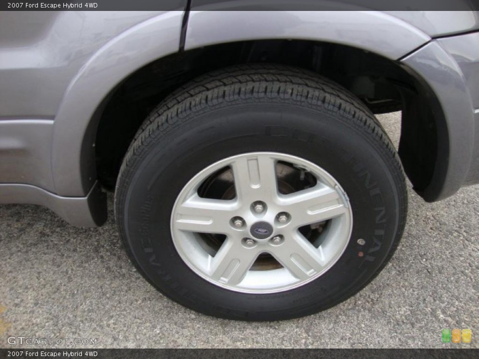 2007 Ford Escape Hybrid 4WD Wheel and Tire Photo #41084563