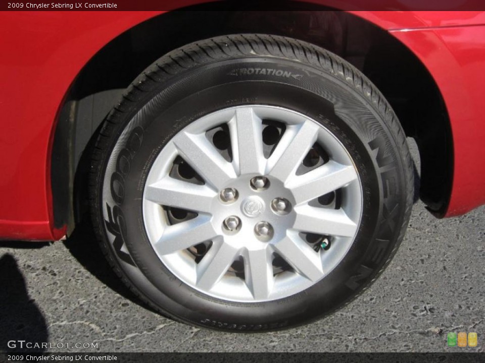 2009 Chrysler Sebring LX Convertible Wheel and Tire Photo #41097333
