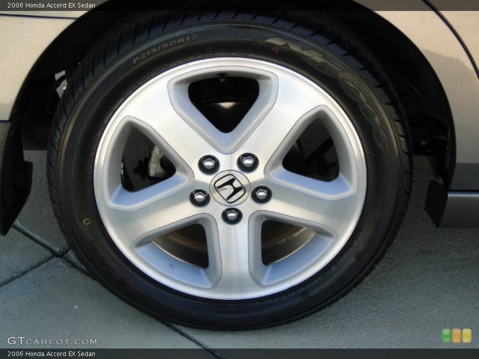 2006 Honda Accord EX Sedan Wheel and Tire Photo #41098855
