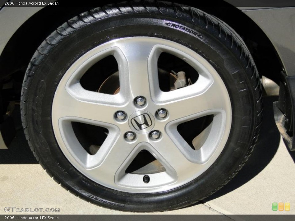 2006 Honda Accord EX Sedan Wheel and Tire Photo #41098867