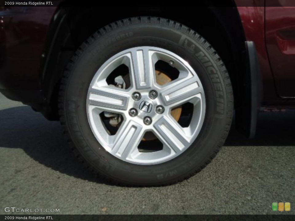 2009 Honda Ridgeline RTL Wheel and Tire Photo #41100589