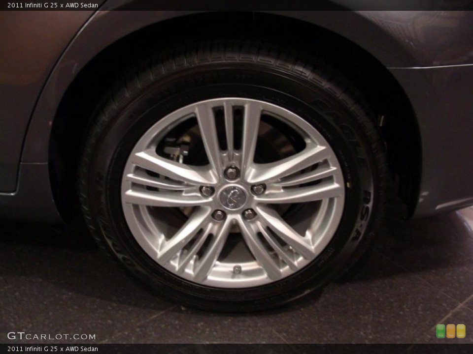 2011 Infiniti G 25 x AWD Sedan Wheel and Tire Photo #41127127