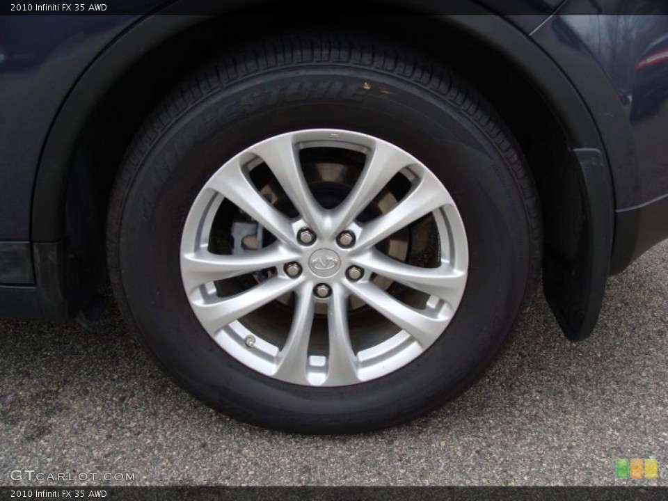 2010 Infiniti FX 35 AWD Wheel and Tire Photo #41127679
