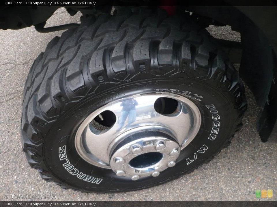 2008 Ford F350 Super Duty FX4 SuperCab 4x4 Dually Wheel and Tire Photo #41133787