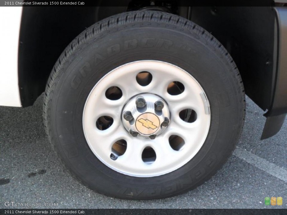 2011 Chevrolet Silverado 1500 Extended Cab Wheel and Tire Photo #41134591