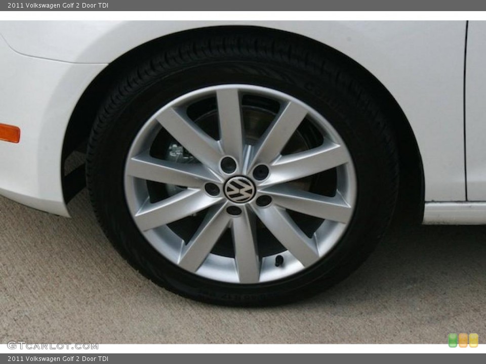 2011 Volkswagen Golf 2 Door TDI Wheel and Tire Photo #41167413