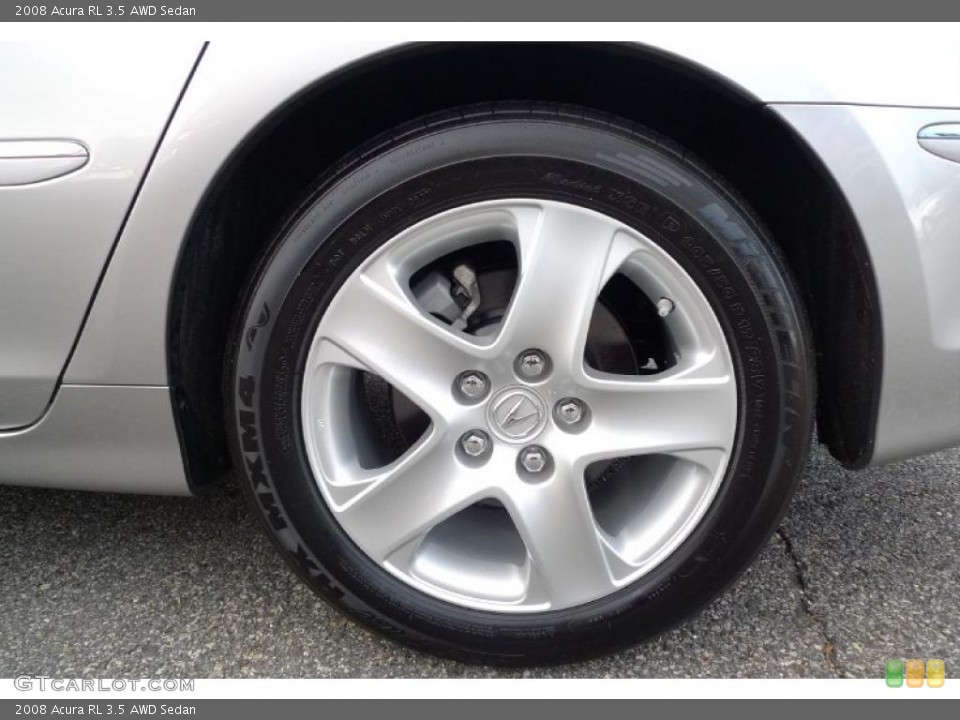 2008 Acura RL 3.5 AWD Sedan Wheel and Tire Photo #41169390